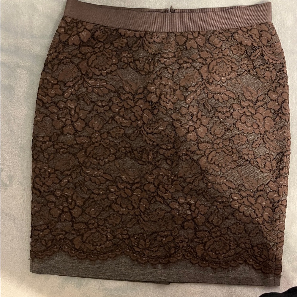 LOFT Brown Pencil Skirt